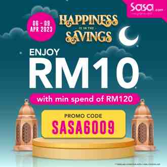 Sasa Online RM10 OFF Promotion (6 April 2023 - 9 April 2023)