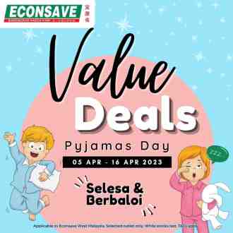 Econsave Pyjamas Day Value Deals Promotion (5 April 2023 - 16 April 2023)