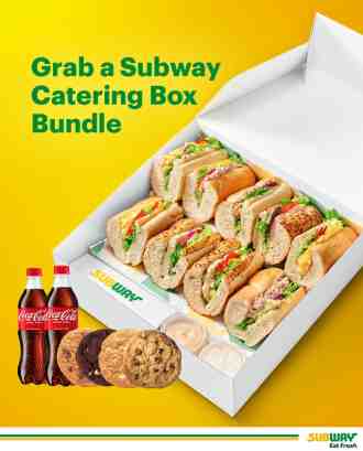 Subway GrabFood Cathering Box Bundle FREE GSC Movie Tickets Promotion