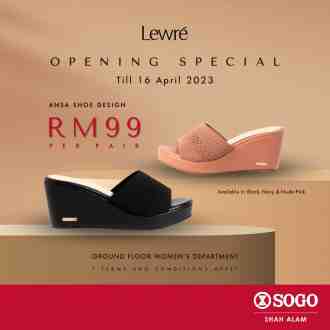 SOGO Shah Alam Lewre Opening Promotion (valid until 16 April 2023)