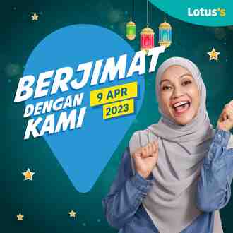 Lotus's Berjimat Dengan Kami Promotion published on 9 April 2023
