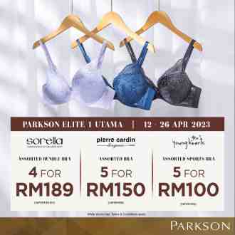 Parkson Elite 1 Utama Raya Lingerie Fair Sale (12 April 2023 - 26 April 2023)