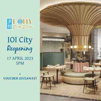 Dolly Dim Sum IOI City Mall FREE Dining Vouchers Reopening Promotion
