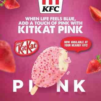 KFC KitKat Pink Ice Cream