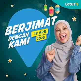 Lotus's Berjimat Dengan Kami Promotion published on 19 April 2023