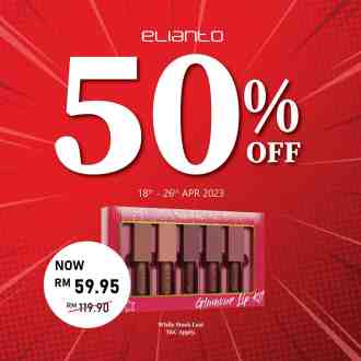 Elianto Glamour Lip Kit at 50% OFF Promotion (18 Apr 2023 - 26 Apr 2023)
