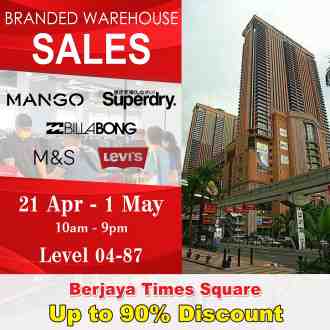 Shoppers Hub Branded Fashion Warehouse Clearance Sale Up To 90% OFF at Berjaya Times Square (21 Apr 2023 - 1 May 2023)