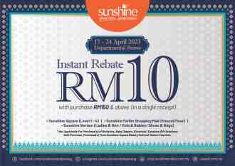 Sunshine RM10 Instant Rebate Promotion (17 Apr 2023 - 24 Apr 2023)