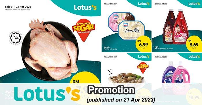 Lotus's Berjimat Dengan Kami Promotion published on 21 April 2023