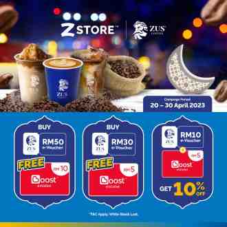 ZCITY ZSTORE ZUS Coffee FREE Boost Reload Pin Promotion (20 Apr 2023 - 30 Apr 2023)