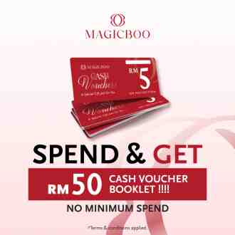 Magicboo FREE Cash Voucher Booklet Promotion (valid until 31 May 2023)