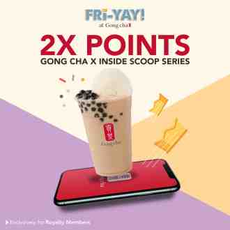 Gong Cha 2X Points Inside Scoop Series Promotion (valid until 4 May 2023)
