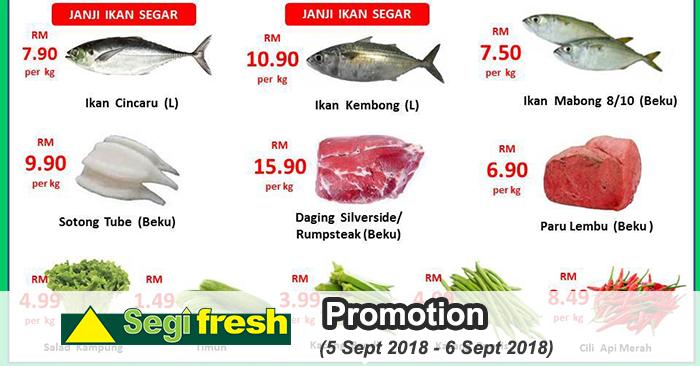 Segi Fresh Promotion (5 September 2018 - 6 September 2018)