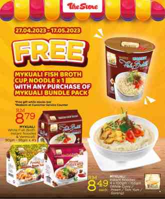 The Store MYKUALI FREE Fish Broth Cup Noodle Promotion (27 April 2023 - 17 May 2023)