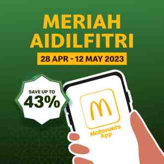 McDonald's Meriah Aldilfitri Promotion Up To 43% OFF (28 April 2023 - 12 May 2023)