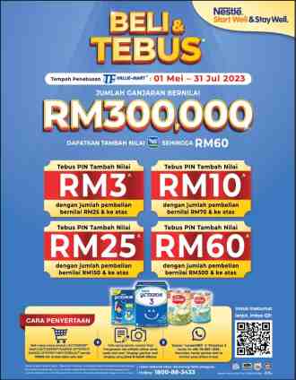 TF Value-Mart Nestle Beli & Tebus Promotion (1 May 2023 - 31 July 2023)