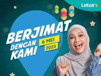 Lotus's Berjimat Dengan Kami Promotion published on 6 May 2023