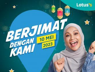 Lotus's Berjimat Dengan Kami Promotion published on 10 May 2023