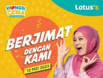 Lotus's Berjimat Dengan Kami Promotion published on 12 May 2023