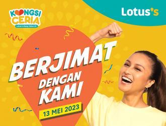 Lotus's Berjimat Dengan Kami Promotion published on 13 May 2023