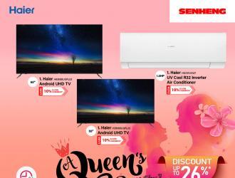 SENHENG Haier Mother's Day Promotion Up To 26% OFF (12 May 2023 - 31 May 2023)