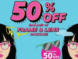 OWL Eyewear Mid Year Sale Storewide 50% OFF 2nd Pair Of Frame & Lens (15 May 2023 - 31 Jul 2023)