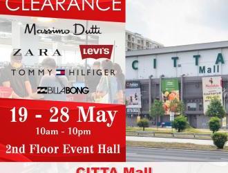 Shoppers Hub Branded Fashion Warehouse Clearance Sale Up To 90% OFF at Citta Mall (19 May 2023 - 28 May 2023)