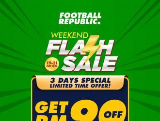 Football Republic Weekend Flash Sale Get RM90 OFF (19 May 2023 - 21 May 2023)