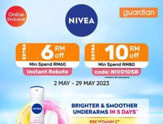 Guardian Online NIVEA Promotion Extra Up To RM10 OFF (02 May 2023 - 29 May 2023)