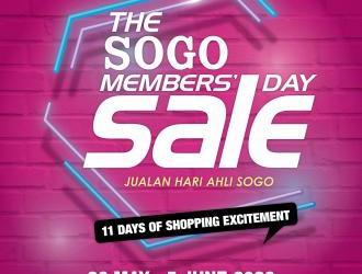 SOGO Members Day Sale (26 May 2023 - 5 June 2023)