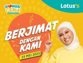 Lotus's Berjimat Dengan Kami Promotion published on 23 May 2023