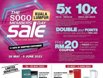 SOGO Kuala Lumpur Members Day Sale Catalogue (26 May 2023 - 5 June 2023)