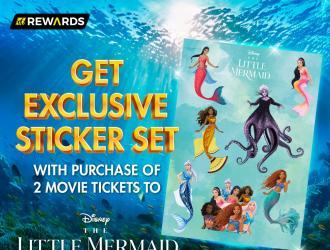 GSC FREE The Little Mermaid Sticker Set Promotion (22 May 2023 onwards)
