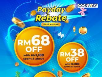 Cosway Payday Rebate Promotion (25 May 2023 - 28 May 2023)