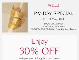 SOGO Triumph Payday Sale 30% OFF (26 May 2023 - 31 May 2023)