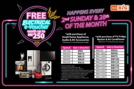 AEON BiG Electrical Appliances Promotion FREE e-Voucher (28 May 2023)