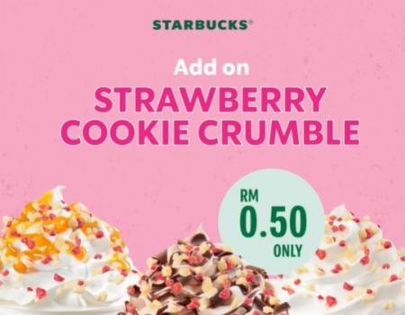 Starbucks Add-On Strawberry Cookie Crumble for RM0.50