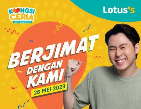 Lotus's Berjimat Dengan Kami Promotion published on 28 May 2023