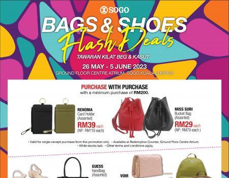 SOGO Kuala Lumpur Bags & Shoes Sale (26 May 2023 - 5 June 2023)