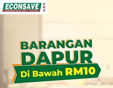 Econsave Kitchen Items Below RM10 Promotion