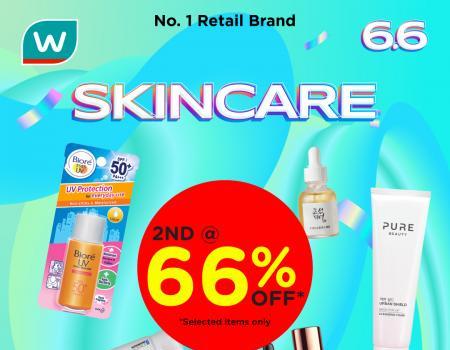 Watsons 6.6 Sale Skincare 2nd @ 66% OFF Promotion (valid until 12 June 2023)
