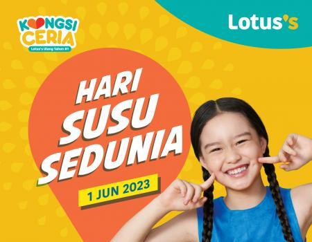 Lotus's World Milk Day Promotion (1 June 2023 - 7 June 2023)