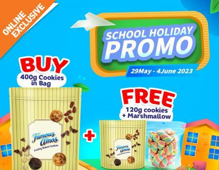 Famous Amos Online School Holiday Promotion FREE Cookies + Marshmallow (29 May 2023 - 4 June 2023)