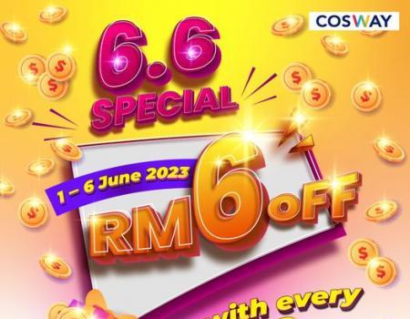 Cosway 6.6 Sale RM6 OFF Promotion (1 June 2023 - 6 June 2023)