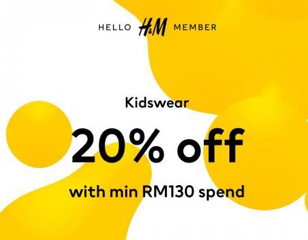 H&M Kidswear 20% OFF Promotion (valid until 5 June 2023)