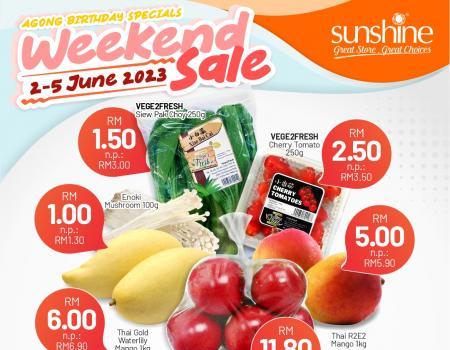 Sunshine Weekend Promotion (2 Jun 2023 - 5 Jun 2023)