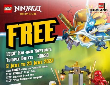 LEGOLAND FREE LEGO Kai & Rapton's Temple Battle Promotion (2 Jun 2023 - 29 Jun 2023)