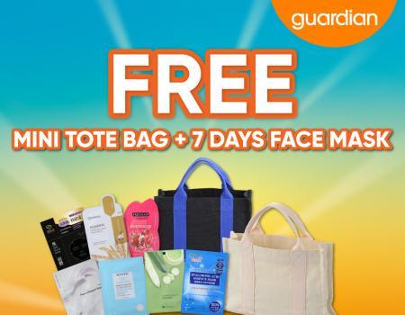 Guardian FREE Mini Tote Bag + 7 Days Face Mask Promotion (30 May 2023 - 28 June 2023)