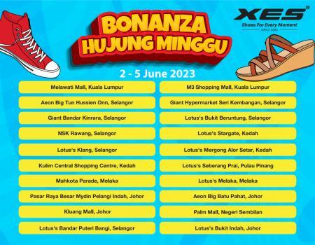 XES Shoes Weekend Bonanza Promotion (2 June 2023 - 5 June 2023)