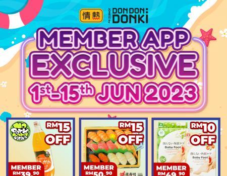 DONKI Member App Exclusive Promotion (01 Jun 2023 - 15 Jun 2023)